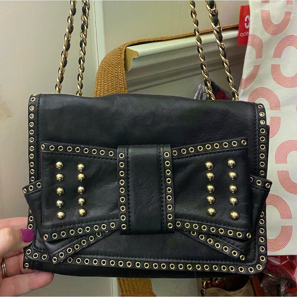Rebecca Minkoff Studded Bow Chain Strap Shoulder Bag